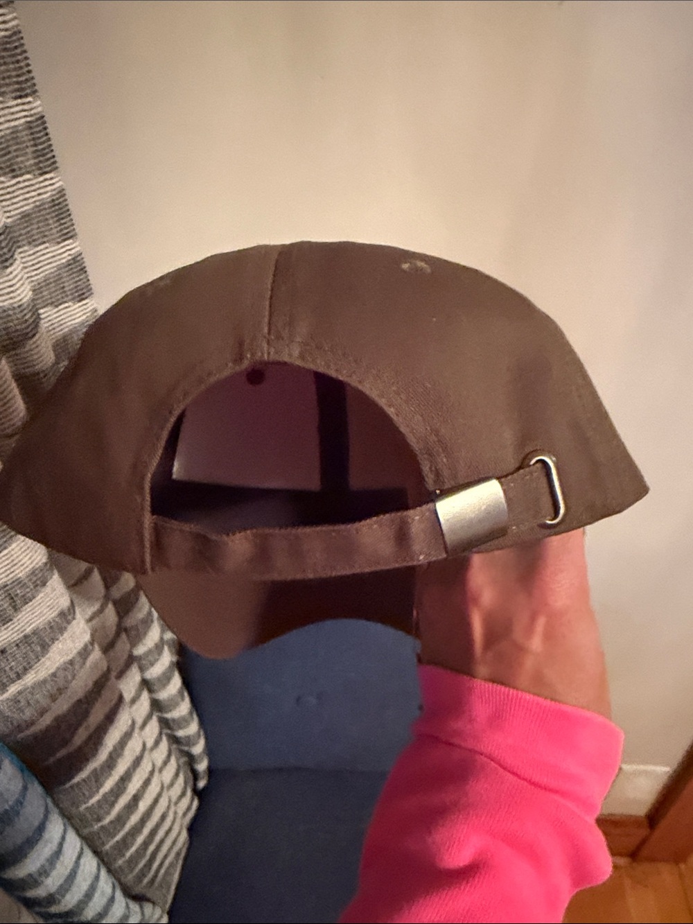 Olive Green Rhinestone Baseball Cap - Picture 3 of 3